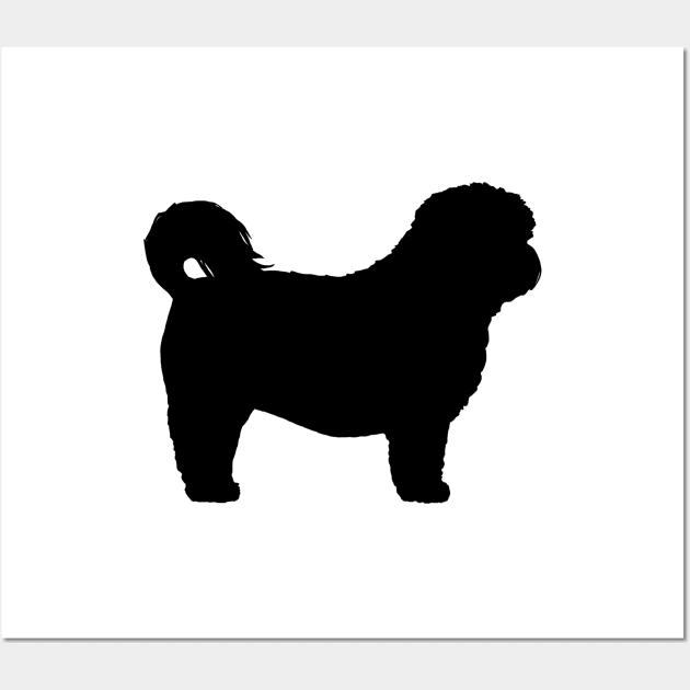 Black Shih Tzu Silhouette Wall Art by Coffee Squirrel